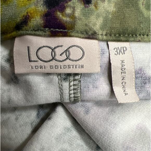 LOGO by Lory Goldstein Womens Tie Dye Jeggings Size 3XP Polyester Blend - Picture 6 of 7